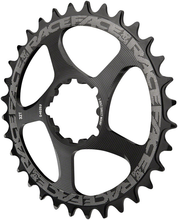 Plato estrecho y ancho RaceFace: montaje directo, compatible con 3 tornillos, 36 dientes, negro