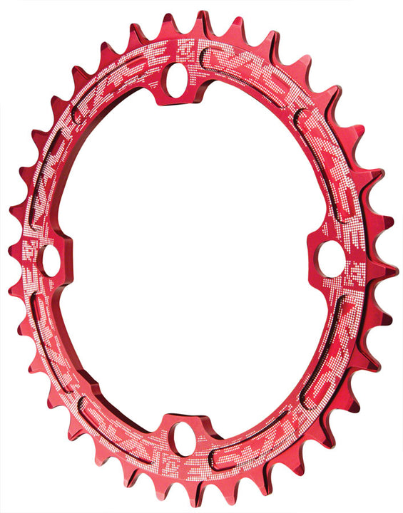 Plato estrecho y ancho RaceFace: 104 mm BCD 38 dientes Rojo