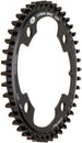 Anillo de transmisión por correa delantera Gates Carbon Drive CDX CenterTrack - 46 dientes, 4 pernos, 104 mm BCD, negro