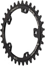 Plato elíptico Wolf Tooth CAMO de aluminio - 30 dientes, montaje Wolf Tooth CAMO, tope de caída ST, Shimano 12 velocidades HG+ BLK