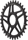 Plato elíptico de montaje directo Wolf Tooth - 34 dientes Shimano Direct Mount Boost, desplazamiento de 3 mm, requiere cadena Hyperglide+ de 12 velocidades (negro)