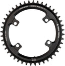 Plato Wolf Tooth Shimano 110 BCD asimétrico - 42 dientes, 110 BCD asimétrico, 4 tornillos, tope plano, para bielas Shimano GRX, color negro
