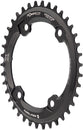 Plato elíptico Wolf Tooth Shimano 110 BCD asimétrico - 38 dientes, 110 BCD asimétrico, tope de caída de 4 tornillos para bielas Shimano GRX (negro)