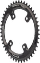 Plato elíptico Wolf Tooth Shimano 110 BCD asimétrico - 46 dientes, 110 BCD asimétrico, 4 tornillos, tope de caída para bielas Shimano GRX, color negro