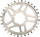 Plato elíptico Wolf Tooth de montaje directo (32 dientes) con montaje directo SRAM. Para bielas SRAM Boost de 3 tornillos. Utilice la cadena Hyperglide+ niquelada.