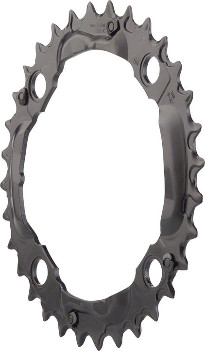 Plato central Shimano Deore M590 de 32 dientes y 104 mm, 9 velocidades, color negro