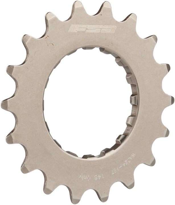 Piñón para bicicleta eléctrica Full Speed ​​Ahead WA324 GEN 2 Bosch - 18 dientes, 2,5 mm de desplazamiento, acero inoxidable, plateado pulido