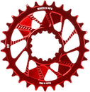 Wheels Manufacturing Direct Mount Chainring - 30t SRAM 3-Bolt Direct Mount 3mm Offset T-Type Chain Compatible Red