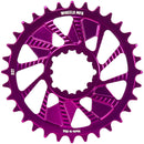 Wheels Manufacturing Direct Mount Chainring - 32t SRAM 3-Bolt Direct Mount 3mm Offset T-Type Chain Compatible Purple