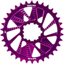 Wheels Manufacturing Direct Mount Chainring - 34t SRAM 3-Bolt Direct Mount 3mm Offset T-Type Chain Compatible Purple