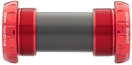 Chris King ThreadFit 24 Bottom Bracket Fit Kit 4 - English For Shimano Hollowtech II Red
