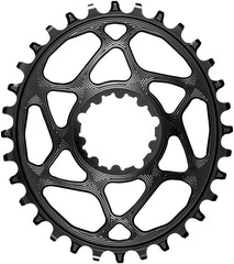 absoluteBLACK Oval Direct Mount Chainring - 32t SRAM 3-Bolt Direct Mount 3mm Offset Requires Hyperglide+ Chain BLK
