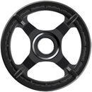 Plato Shimano STEPS CR-ET600 - 38 dientes sin protector de cadena, línea de cadena de 50 mm, negro