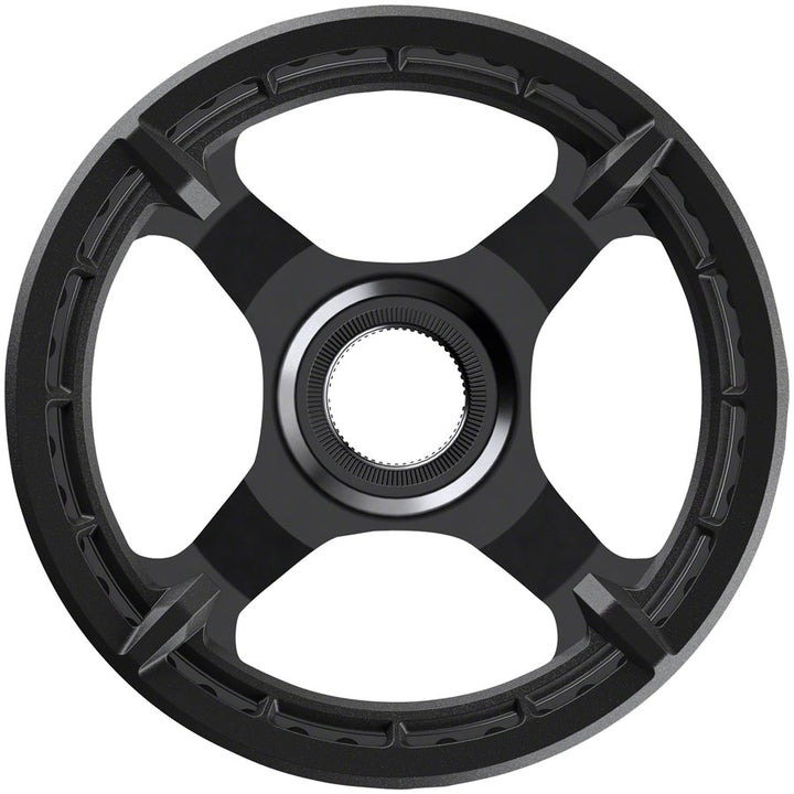 Plato Shimano STEPS CR-ET600 - 44 dientes sin protector de cadena, línea de cadena de 50 mm, negro