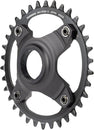 Plato Shimano STEPS SM-CRE80-12-B - 34 dientes sin protector de cadena, línea de cadena de 55 mm, negro