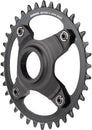 Plato Shimano STEPS SM-CRE80-12-B - 36 dientes sin protector de cadena, línea de cadena de 55 mm, negro