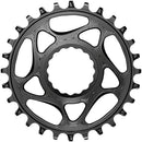 absoluteBLACK Round Narrow-Wide Direct Mount Chainring - 28t CINCH Direct Mount 3mm Offset - Black
