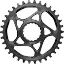 absoluteBLACK Round Narrow-Wide Direct Mount Chainring - 34t CINCH Direct Mount 3mm Offset - Black
