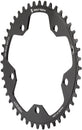 Plato Wolf Tooth para ciclocross de carretera (130 BCD, 44 dientes, 130 BCD, 5 tornillos, tope abatible, 10/11/12 velocidades, compatible con Eagle Flattop), color negro