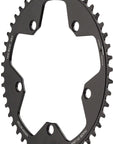 Plato Wolf Tooth para ciclocross de carretera (130 BCD, 48 dientes, 130 BCD, 5 tornillos, tope abatible, 10/11/12 velocidades, compatible con Eagle Flattop), color negro