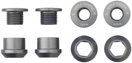 Juego de 1 perno para plato Wolf Tooth - Juego de 4 tornillos hexagonales dobles de 6 mm, color bronce