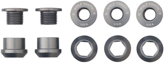 Juego de 1 perno para plato Wolf Tooth - Juego de 5 tornillos hexagonales dobles de 6 mm, color bronce