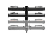 Piston Pro X Hitch Bike Rack Add-On - 2-Bike LED Lights 4-Pin Plug Kashima Coat Galaxy Gray