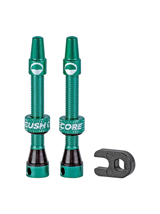 Juego de válvulas Presta sin cámara CushCore - 44 mm turquesa