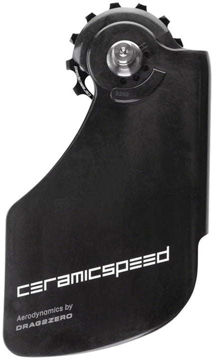 CeramicSpeed OSPW Pulley Wheel Aero System Shimano 9200/9250 8100/8150 - Coated Races Alloy Pulley Carbon Cage BLK