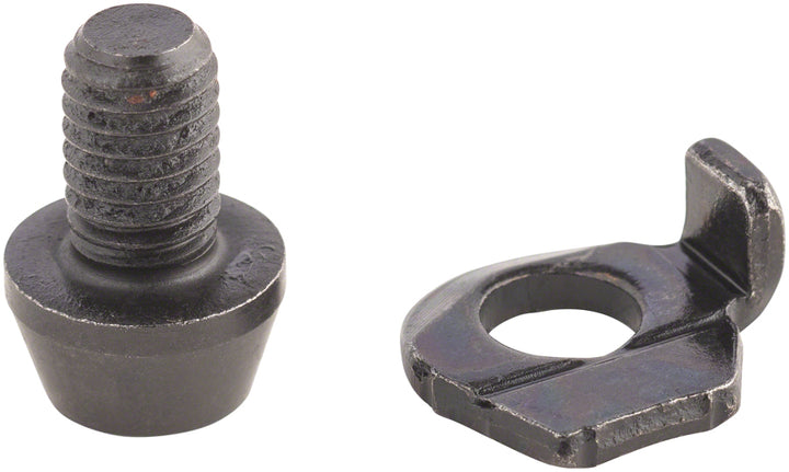 Tornillo y placa de fijación del cable del desviador trasero Shimano XT RD-M8000