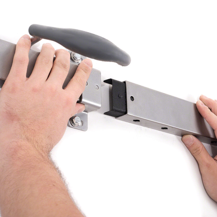 Delta Heavy Duty Track Rack Wall Mount Bike Rack - 6-Bike Silver