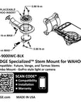 Soporte combinado K-EDGE Wahoo Specialized Future - Negro