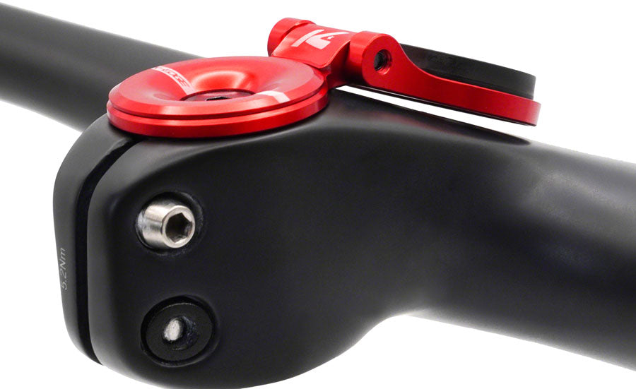 Soporte de potencia K-Edge Garmin Race con tapa - Rojo