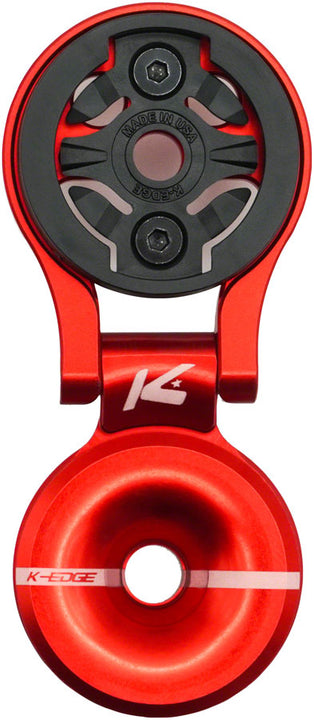 Soporte de potencia K-Edge Garmin Race con tapa - Rojo