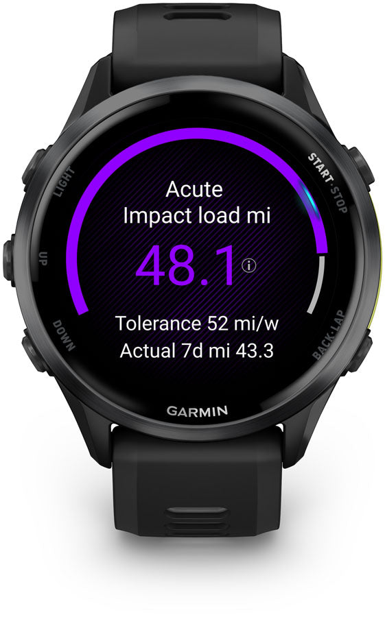 Reloj inteligente Garmin Forerunner 970 - Negro/Amarillo Amplio