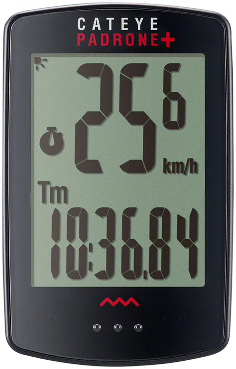 Ciclocomputador CatEye Padrone+ - Inalámbrico Negro