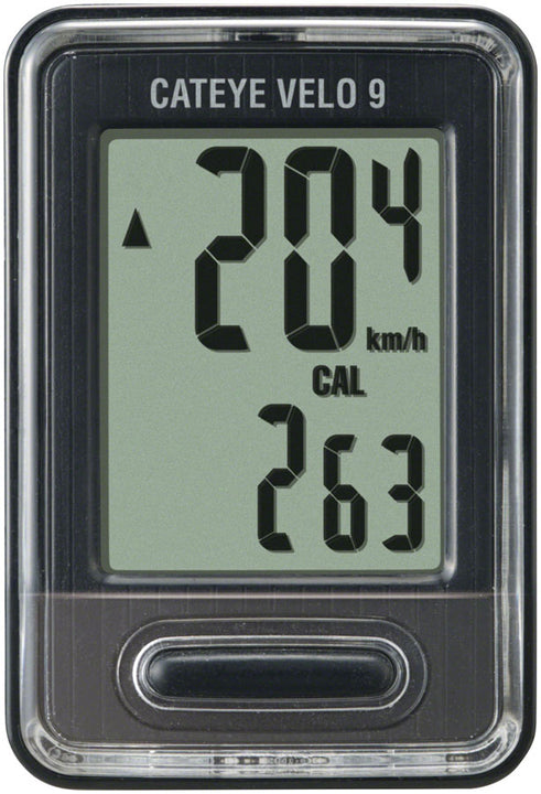 Ciclocomputador CatEye Velo 9 - Negro