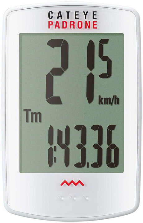 Ciclocomputador inalámbrico CatEye Padrone - Blanco