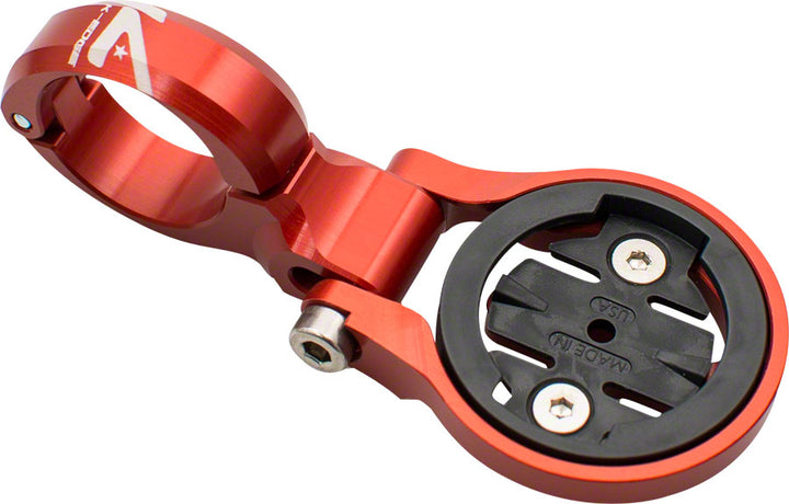 K-EDGE Garmin Sport TT/Aero Handlebar Mount: 22.2mm Red