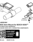 K-EDGE Bosch Kiox Adjustable Stem Computer Mount - Black