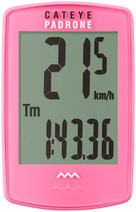 Ciclocomputador CatEye Padrone - Rosa inalámbrico
