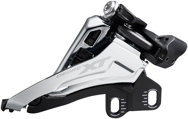 Desviador delantero Shimano XT FD-M8100-E - 2x12 E2 - Montaje directo, delantero, giro lateral, negro