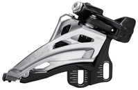 Shimano Deore FD-M4100-E Front Derailleur - 10-Speed Double Side Swing Front Pull E-Type Mount Silver/BLK