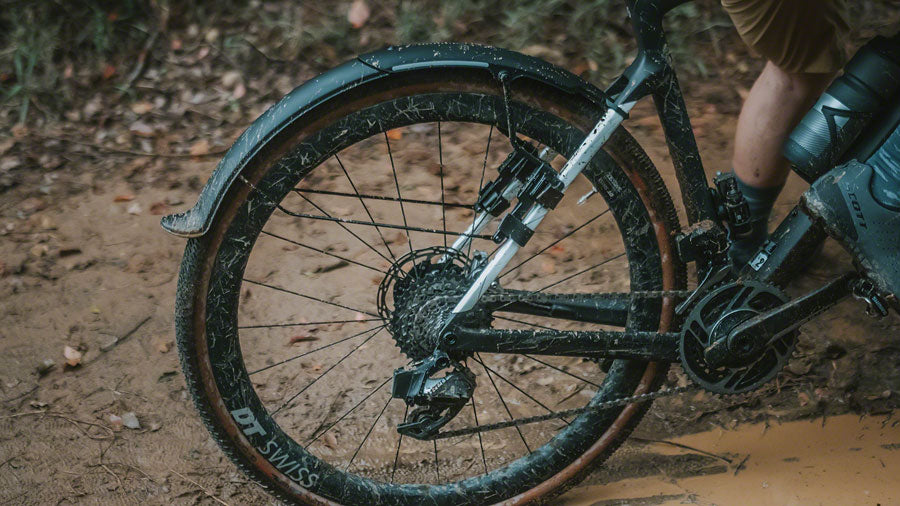 Juego de guardabarros Topeak Tetrafender G1/G2 (compatible con neumáticos de grava de hasta 650/700 x 50) (negro)