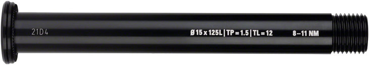 WHISKY No.9 Thru Bolt - 15mm 125mm P1.5 TL12 Black