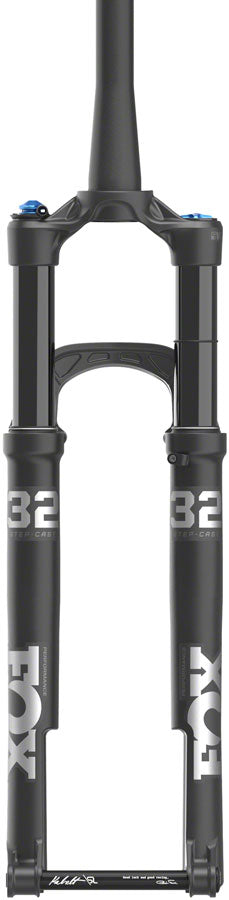 FOX 32 Step-Cast Performance Suspension Fork - 29&quot; 100mm 15x110mm Kabolt SL 44mm Offset GRIP Damper Push-Lk. Ano Crown Matte BLK
