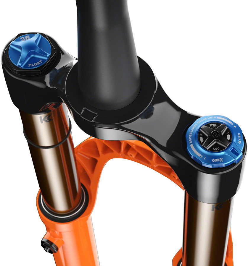 FOX 36 Factory Suspension Fork - 29&quot; 160 mm 15 x 110 mm Kabolt-X 44mm Offset GRIP X Damper 58HT Shiny Orange