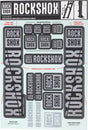Kit de calcomanías para horquilla RockShox de 35 mm, doble corona, gris