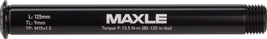 Eje pasante delantero RockShox Maxle Stealth: 15x100, 125 mm de longitud, para carretera