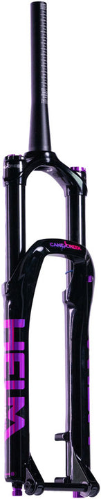 Horquilla de suspensión Cane Creek Helm MKII Air 29 - 29" 160 mm 15 x 110 mm 44 mm de desplazamiento Negro brillante/morado